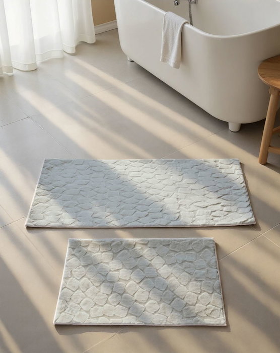 Mijölnir Juego de alfombrillas de baño Rabbit - Grey